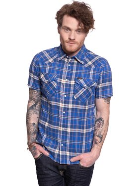 Lee Lee Koszula SS WESTERN Niebieski Regular Fit