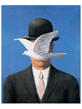 Artopweb Artopweb Dekoracja ścienna L'Homme au Chapeau Kolorowy