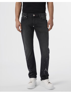 PHILIPP PLEIN PHILIPP PLEIN Džínsy 29789 Čierna Straight Leg