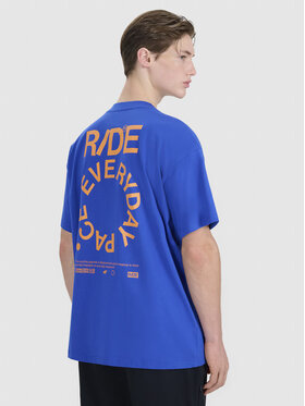 4F 4F T-shirt 4FWSS25TTSHM1979-36S Blu Oversize