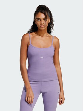 adidas adidas Top 158724 Fioletowy Fitted Fit