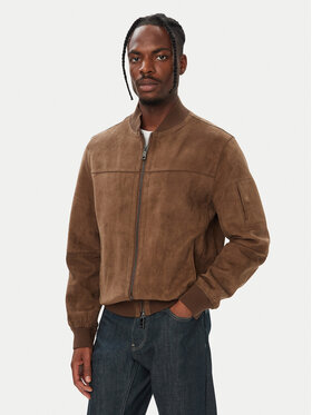 Milestone Milestone Кожено яке MSJoshua 631624 60895 Кафяв Regular Fit