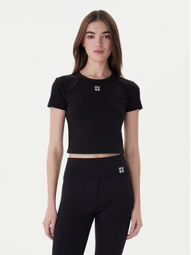 HUGO Hugo Marškinėliai Delanor 50512000 Juoda Slim Fit