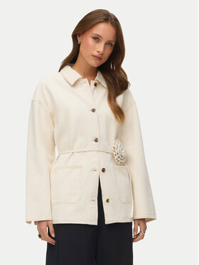 Vero Moda Vero Moda Džínsová bunda Sazzy 10339336 Béžová Relaxed Fit