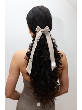 Moonholi Moonholi Gumka do włosów BOWTIFUL Beżowy