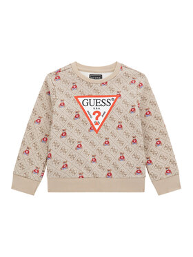 Guess Guess Mikina N5BQ05 KAD74 Béžová Regular Fit