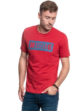 Mustang Mustang T-Shirt ALEX C LOGO TEE Czerwony Regular Fit