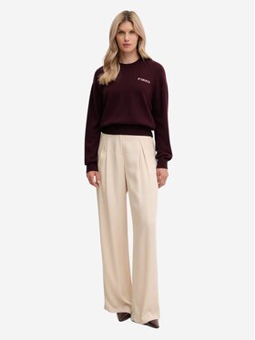 PINKO PINKO Πουλόβερ Martinica maglia blend con logo Μπορντό Regular Fit