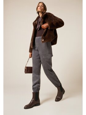 Oltre Oltre Pantaloni di tessuto P024J102496N013 Grigio Boy Fit