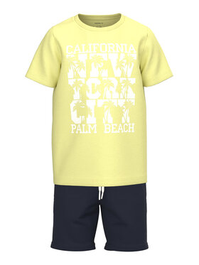 NAME IT NAME IT Komplekti kuuluvad t-särk ja spordišortsid 13213261 Kollane Regular Fit