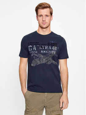 Aeronautica Militare Aeronautica Militare Tricou 232TS2146J538 Bleumarin Regular Fit