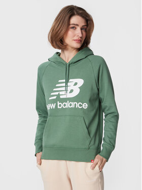 New Balance New Balance Džemperis ar kapuci WT03550 Zaļš Relaxed Fit