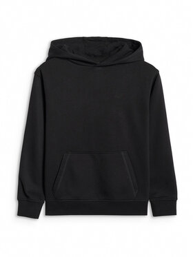 4F 4F Mikina BASIC+ Čierna Loose Fit