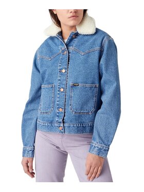 Wrangler Wrangler Kurtka jeansowa 112321132 Niebieski Regular Fit