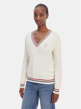 Liu Jo Sport Liu Jo Sport Svetr TA6068 MS49I Bílá Regular Fit