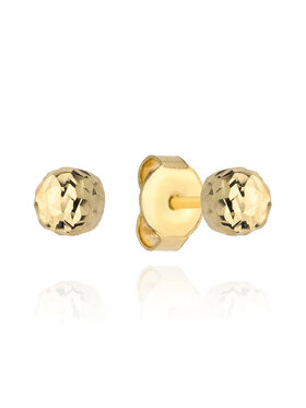 Fugart Fugart Kolczyki Kolczyki złote kulki diamentowane 6mm FUG7-17-K00758-2 Złoty