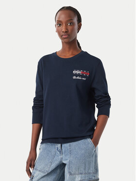 Tommy Jeans Tommy Jeans Bluzka DW0DW23807 Granatowy Relaxed Fit