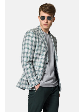 Lancerto Lancerto Marynarka Genewa MA099123000004 Szary Slim Fit