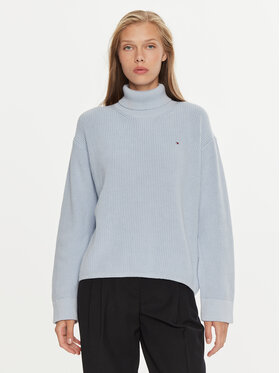 Tommy Hilfiger Tommy Hilfiger Dolčevita WW0WW43094 Plava Regular Fit