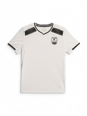 4F 4F Koszulka techniczna FOOTBALL Biały Regular Fit