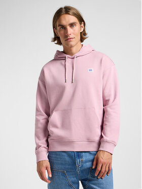 Lee Lee Bluza WW HOODIE Różowy Regular Fit