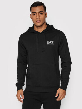 EA7 Emporio Armani EA7 Emporio Armani Džemperis ar kapuci 7M000569 AF13512 MC001 Melns Regular Fit