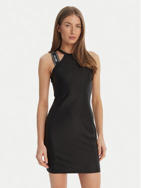 Just Cavalli Just Cavalli Každodenné šaty 80PAO936 J0108 Čierna Slim Fit
