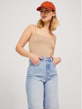 JJXX JJXX Боди Ivy 12225568 Кафяв Slim Fit