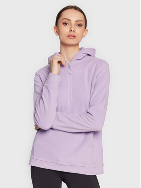 4F 4F Fleecová mikina H4Z22-PLD013 Fialová Regular Fit