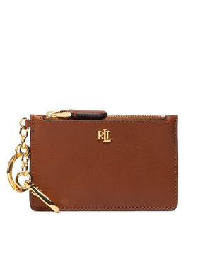 LAUREN RALPH LAUREN Lauren Ralph Lauren Kreditinių kortelių dėklas Zip Card Cas 432876731001 Ruda