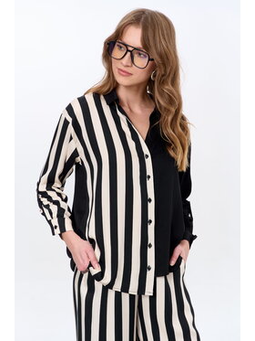 blue shadow blue shadow Koszula Elwira Czarny Regular Fit