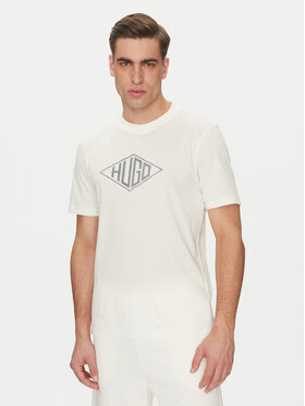 HUGO HUGO T-Shirt Dalendi 50534934 Écru Regular Fit