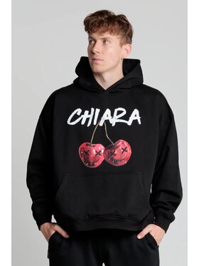 Chiara Wear Chiara Wear Bluza Bluza męska hoodie CHERRY Czarny Oversize