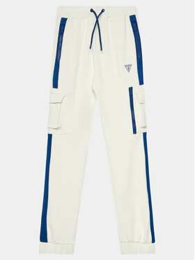 Guess Guess Pantaloni da tuta L4RQ14 KB212 Bianco Relaxed Fit