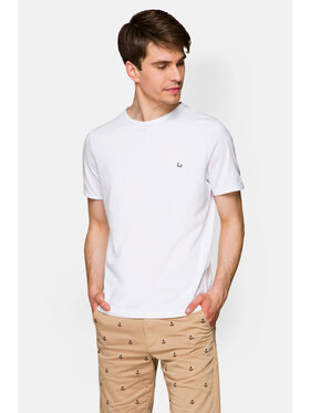 Lancerto Lancerto T-Shirt Daniel TS124121000025 Biały Regular Fit
