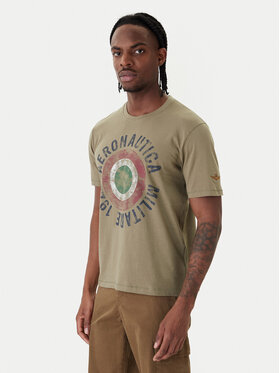 Aeronautica Militare Aeronautica Militare Tricou 261TS2538UJ00727 Verde Regular Fit