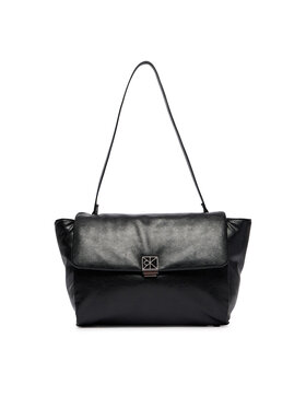 Calvin Klein Calvin Klein Дамска чанта Emblem Hw Padded Satchel LV04F3615G Черен