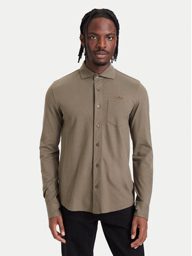 Aeronautica Militare Aeronautica Militare Koszula 262CA1313UP00408 Khaki Regular Fit