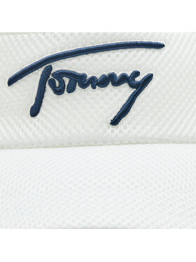 Tommy Jeans Športni Trak S šiltom Spring Break Visor AW0AW14600 Bela