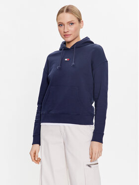 Tommy Jeans Tommy Jeans Bluza Badge DW0DW15411 Granatowy Regular Fit