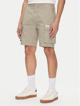 Calvin Klein Jeans Calvin Klein Jeans Pantaloncini di tessuto J30J327376 Verde Regular Fit
