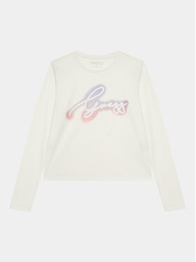 Guess Guess Bluză J3BI31 I3Z14 Écru Regular Fit