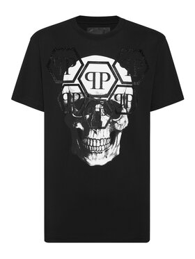 PHILIPP PLEIN PHILIPP PLEIN Tričko 9557 Čierna Regular Fit