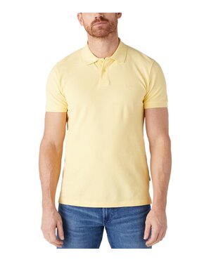 Wrangler Wrangler Polo W7X7K4Y37 Żółty Regular Fit