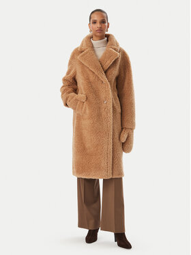 Rinascimento Rinascimento Umetni kožuh CFC0127146003 Bež Oversize