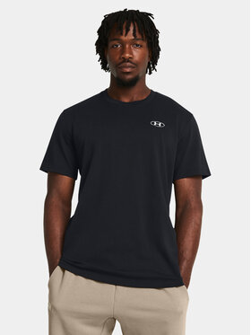 Under Armour Under Armour Tricou Ua Hw Lc Patch Ss 1382902-001 Negru Loose Fit