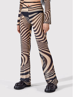 Togoshi Togoshi Текстилни панталони TG22-SPD030 Бежов Slim Fit