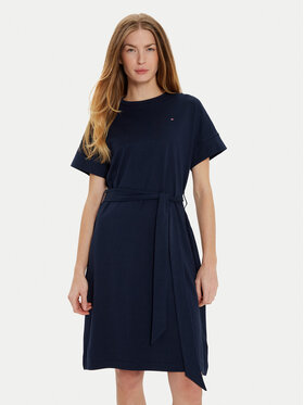 Tommy Hilfiger Tommy Hilfiger Igapäevane kleit WW0WW45183 Tumesinine Regular Fit