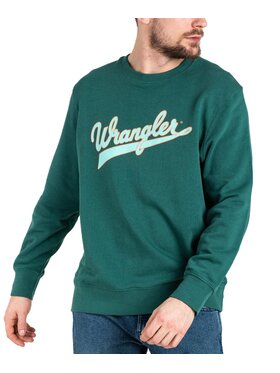 Wrangler Wrangler Bluza W6H0I3G26 Zielony Regular Fit