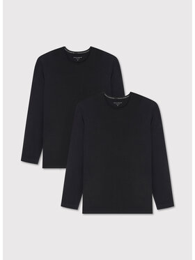 Pako Lorente Pako Lorente Komplet 2 longsleeve U000B-TL-001 Czarny Slim Fit